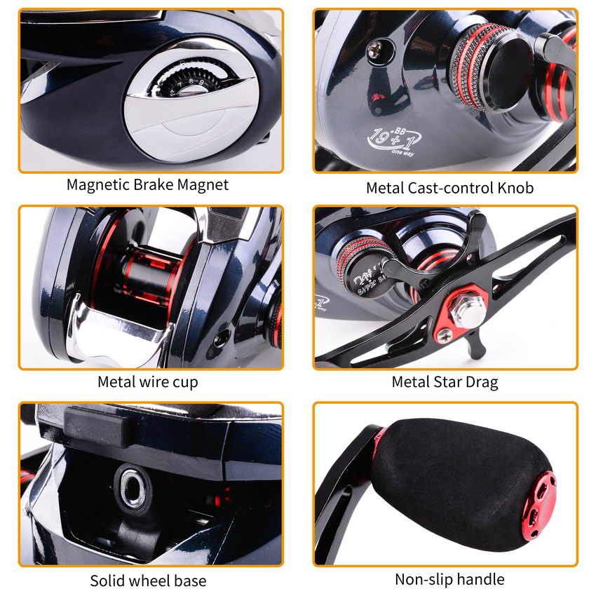8.0:1 19+1BB Fishing Reel Left - Fishing Boat Steering Wheel review and price